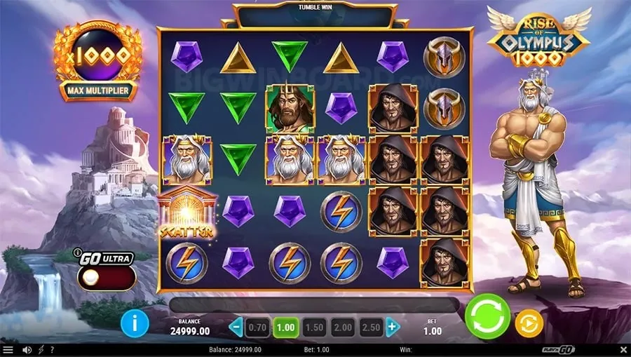 Gaming platform interface with various game categories